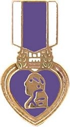 9/16 Purple Heart Lapel Hat Pin
