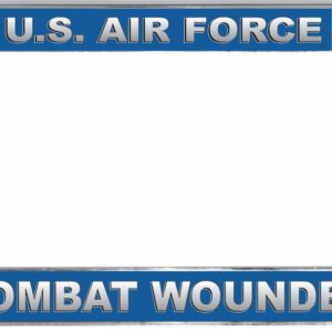 Air Force 'Combat Wounded' Purple Heart Veteran License Plate Frame