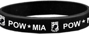 POW MIA Bracelet Rubber Silicone