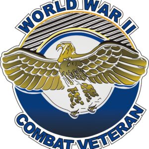 World War II Combat Veteran Decal with Ruptured Duck WWII