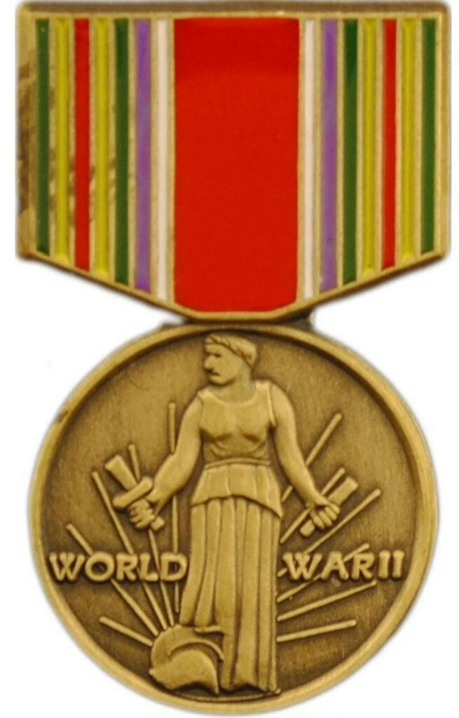 WWII Victory Medal Hat Pin