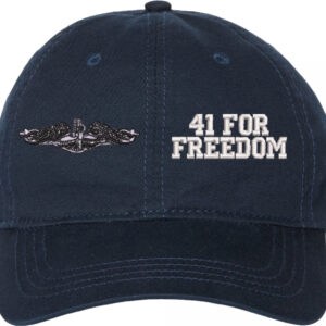 U.S. Navy Enlisted Silver Dolphins 41 For Freedom Unstructured Dad Cap