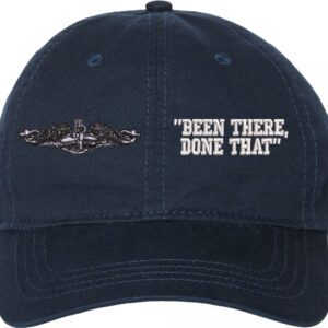 U.S. Navy Enlisted Silver Dolphins Been There Done That Unstructured Dad Cap