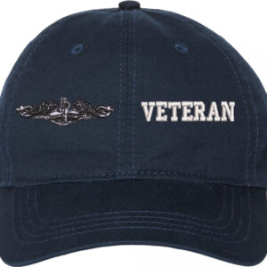 U.S. Navy Enlisted Silver Dolphins Veteran Unstructured Dad Cap