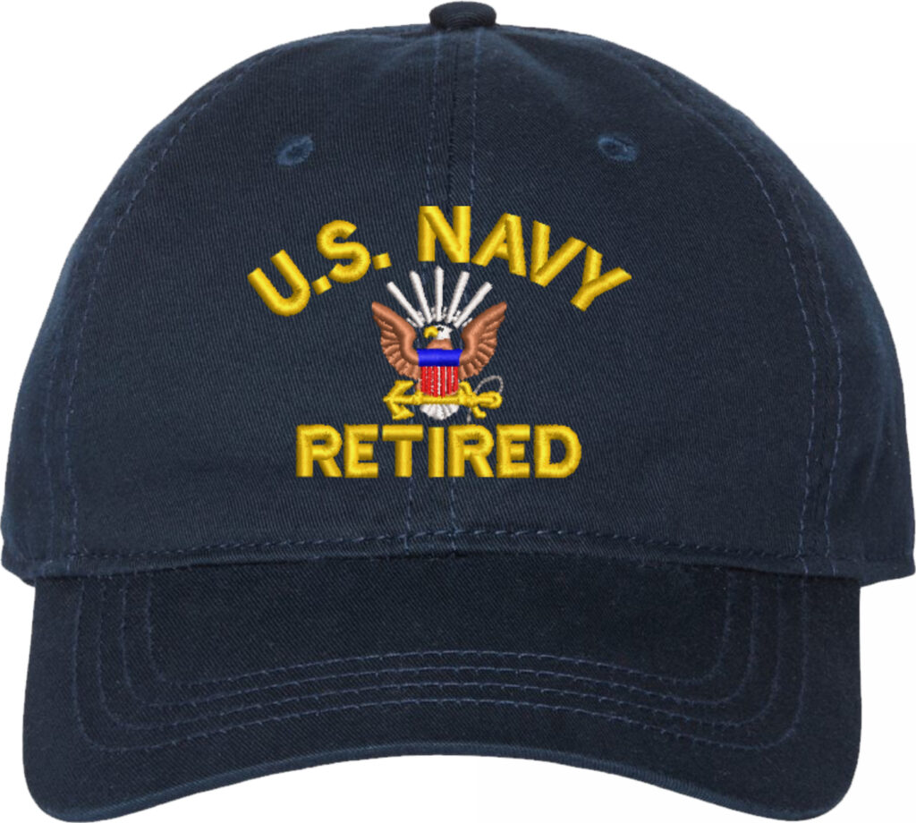 U.S. Navy Retired Unstructured Dad Cap
