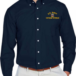 U.S. Navy Vietnam Veteran Embroidered Dress Shirt