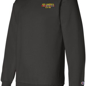 USS America CV-66 with Desert Storm Ribbons (Saudi Arabia) Sweatshirt