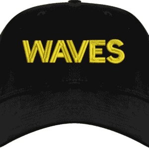 WAVES Text Only USA Cap